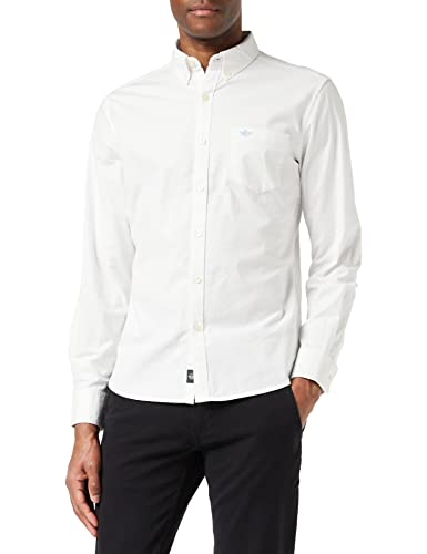 Dockers STRETCH OXFORD SHIRT, Camisa para Hombre, Blanco (Papel blanco), L