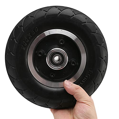 Domilay Neumático completo sin cámara para patinete eléctrico de 8 pulgadas, rueda delantera y correa trasera, 200 x 50 piezas