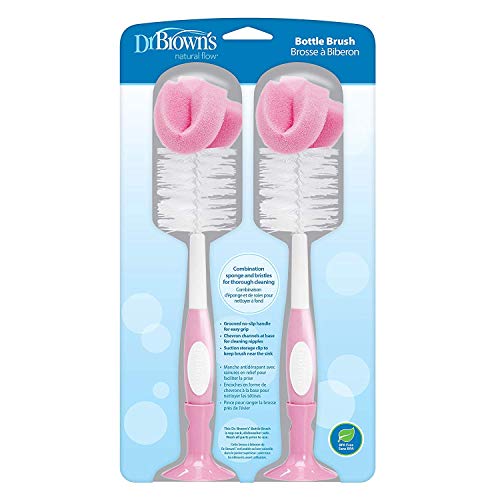 Dr. Browns Baby Bottle Brush - Pink - 2 Count by Dr. Brown's