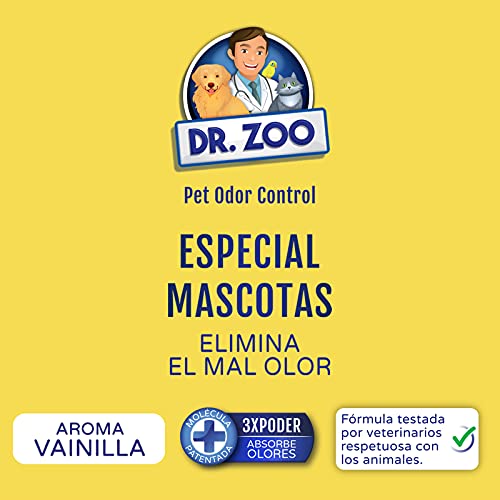 Dr. Zoo 25440200 Pack Ambientadores Casa y Coche Especial Mascotas 4 Unidades, Vidrio, pehd, Talla Unica