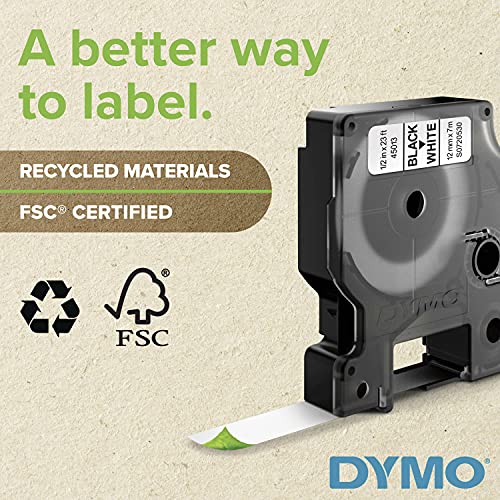 DYMO 9mm Rhino Permanent Polyester D1 Cinta para Impresora de Etiquetas - Cintas para impresoras de Etiquetas (D1, Poliéster, Caja, 5,5 m, 34 mm, 85 mm)