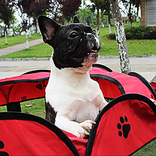 DZL- Parque para Perros Grandes Tienda de Campaña Plegable para Mascotas Playpen Perro Gato Cachorros Portátil Plegable (78 * 78 * 58CM)
