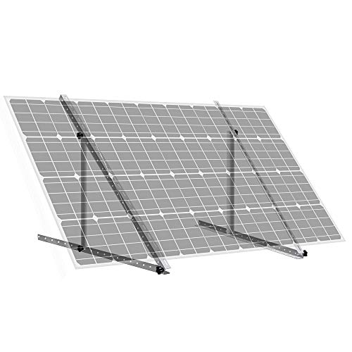 ECO-WORTHY Soportes de Inclinación de Panel Solar 71cm(28") con ángulo Ajustable para Botes, Autocaravanas, Sistemas de Techo Aislados