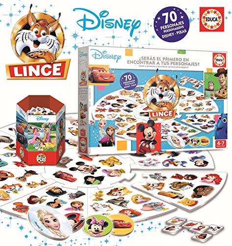 Educa - El Lince Edición Disney. Con 70 imágenes de personajes Disney. A partir de 4 años