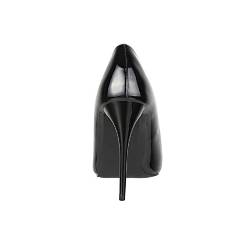 Elara Zapato de Tacón Alto Mujer Punta Aguda Chunkyrayan Negro B0-108 Black 38