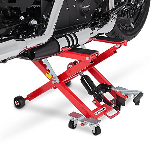 Elevador Tijera Moto XL para Triumph Rocket X Hidraulico Rojo