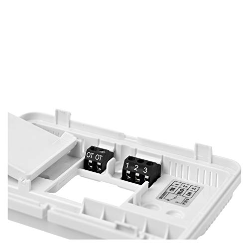 EMOS Termostato Digital de Ambiente con Soporte OpenTherm, programable para Sistemas de calefacción y refrigeración, termostato de Cable/regulador de Temperatura Ambiente para Montaje en Superficie