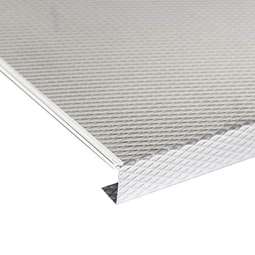 Emuca Protector fondo mueble cocina, fondo fregadero M60, 568 x 580 mm, espesor 16 mm, Aluminio