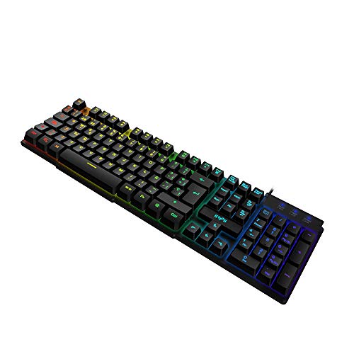 Energy Sistem Gaming Keyboard ESG K2 Ghosthunter (Teclado de Membrana, QWERTY, Luces LED, 19 Teclas Anti-ghosting)