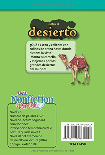 Entra Al Desierto (Step Into the Desert) (Spanish Version) (Early Fluent Plus) (TIME For Kids Nonfiction Readers)