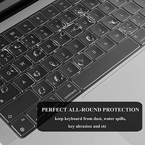 EooCoo Cubierta del Teclado Compatible para 2021 Nuevo M1 Macbook Pro 14 Pulgadas A2442 y M1 Macbook Pro 16 Pulgadas A2485 con Touch ID,QWERTY Español Diseño - TPU Claro