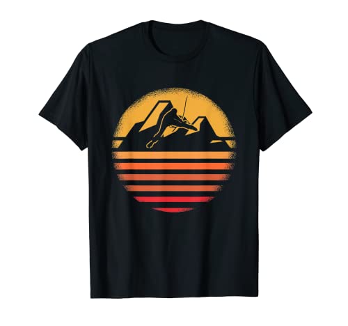 Escalada En Roca Retro - Vintage Montañero Escalador Camiseta