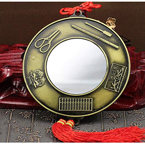 Espejo Bagua Chino de la Suerte Zodiaco chino Bagua Mirror Feng Shui Espejo espejo plano colgante decoración del hogar colgante for protección familiar Espejo Feng Shui para Negocios desde Casa