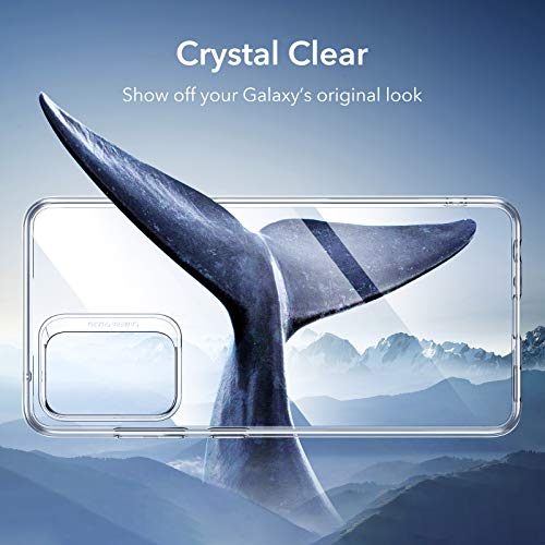 ESR Funda Transparente Compatible con Samsung Galaxy A52 4G/5G (6.5 Pulgadas) (2021) Funda Delgada,Blanda y Flexible de polímero Transparente, Serie Project Zero,Transparente
