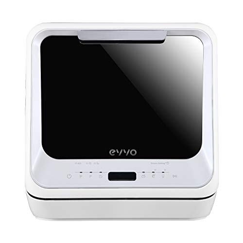 EVVO Lavavajillas Mini D Trip - Pequeño tamaño, Portátil, Sin instalación, 2 Cubiertos, 6 programas