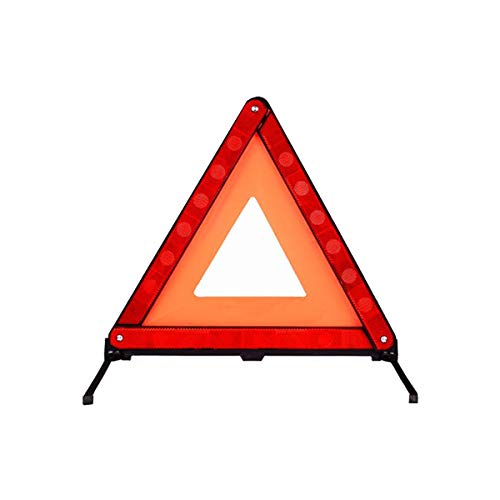 ExeQianming Triángulo de advertencia, reflector de emergencia plegable triángulo de señal de peligro en la carretera