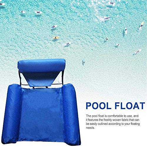 FANIER Hamaca hinchable Lounge, piscina flotante Hammock Recliner Lounge hinchable Lounge de baño tumbona de agua tumbona piscina cama flotante sofá (azul)