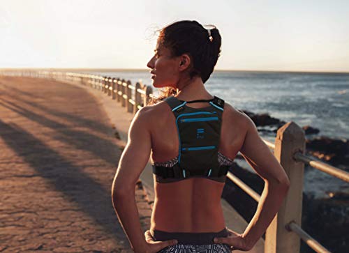 Fitly Mochilas de Running Minimalista (Negro, M-L-XL)