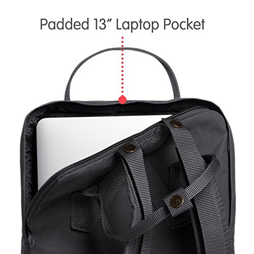 Fjallraven Kånken Laptop 13" Backpack, Unisex adulto, Super Grey, 35 x 25 x 16 cm, 13 L