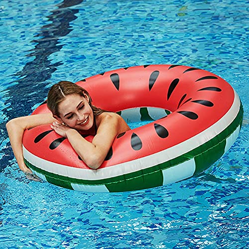 Flotador de sandía, anillo de natación para verano, agua, juguete hinchable, piscina hinchable, para adultos y niños