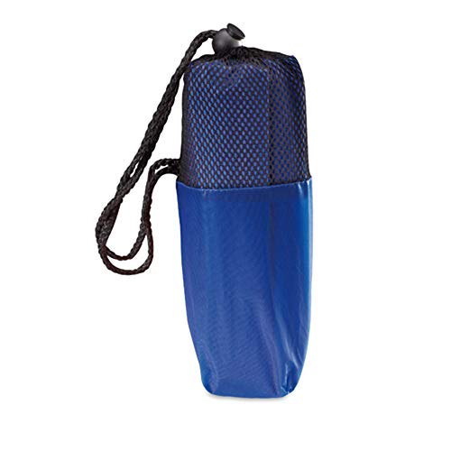 FUN FAN LINE - Poncho Impermeable Poncho Lluvia con Capucha Chubasquero Ideal para Motos (Talla única 125 x 100 cm) (Azul)