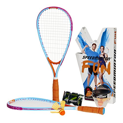 FUN Set - Alternative to beach ball, spike ball, badminton, incl. 2 HELI Speeder, perfect for the beach, park or backyard