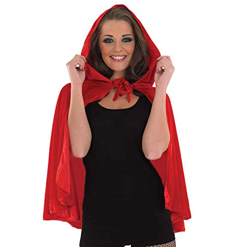 Fun Shack Capa Roja Mujer, Disfraz Halloween Mujer Disponible en Talla Única
