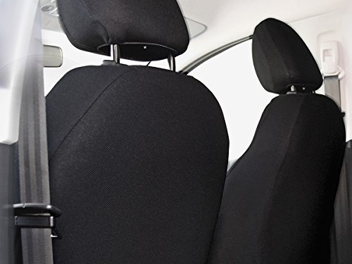 Fundas de asiento para Sprinter a medida, ajuste perfecto, fundas protectoras de asiento de piel vuelta + acolchado de punto, ®Auto-schmuck (Premium Sprinter I color negro)