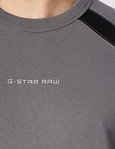 G-STAR RAW Moto Neoprene R T LS Camiseta, Gris Magna C336-c617, XS para Hombre