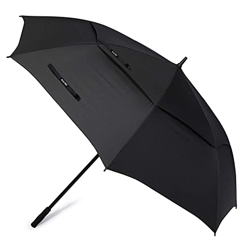 G4Free Paraguas de golf grande grande de 72 pulgadas, con doble toldo abierto y ventilado a prueba de viento, paraguas de 6 pies, resistente al aire libre para portero