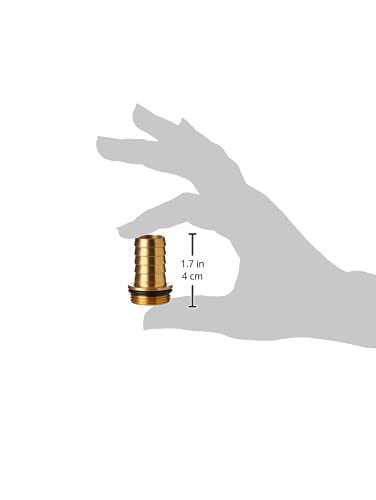 Gardena - Boquilla de latón para válvulas intermedias y de pie, con rosca de 26,5 mm (G 3/4), apto para mangueras de 19 mm (3/4 “) (7250-20)