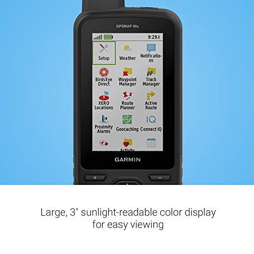 Garmin GPSMAP 66s, Handheld Hiking GPS with 3” Color Display and GPS/GLONASS/GALILEO Support