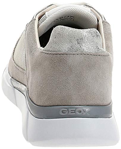 Geox D Sandal Hiver A - Zapatillas Mujer, Plateado (Silver/Lt Grey C0898), 40 EU, Par