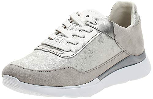 Geox D Sandal Hiver A - Zapatillas Mujer, Plateado (Silver/Lt Grey C0898), 40 EU, Par