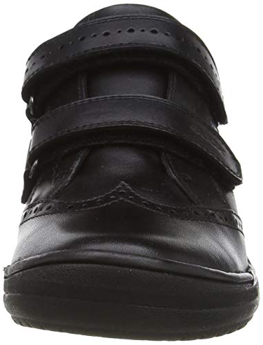 Geox J HADRIEL GIRL G Zapatos De Uniforme Escolar Niñas, Negro (Black), 25 EU