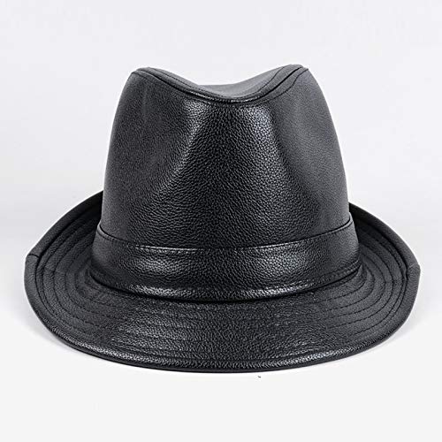 G&F Fedoras De Cuero Trilby Hat Panamá Jazz Cap Techo Corto Gángster Sombrero Spring & Autumn Gentleman Hat