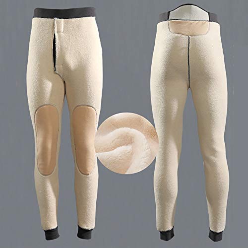 G&F Pantalones Térmicos Hombres Long John Pantalones Ropa Interior Pantalones Leggings Capa Base Invierno (Color : Gray, Size : 5XL)