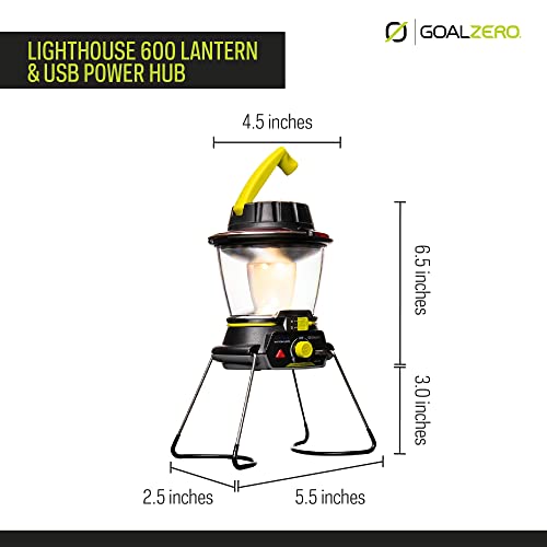 Goal Zero Lighthouse 600 Lantern & USB Power Hub LUZ USB-Linterna Bank, Unisex Adulto