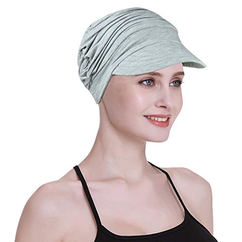 Gorra de Vendedor de periódicos para el Casquillo del Verano de los Pacientes de cáncer para los turbantes de la pérdida del Pelo de Las Mujeres de Chemo