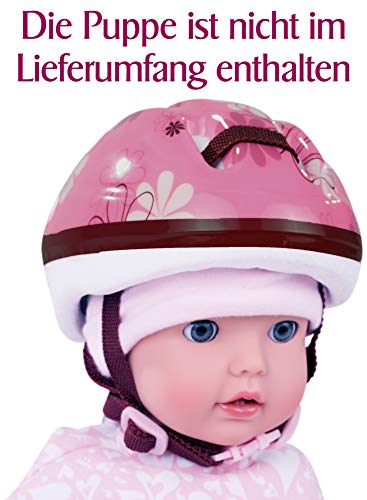 Götz 3403062 Bike / Climbing Helmet Flowers Doll Accessorie - Suitable For 27 cm Standing Dolls and 30 - 33 cm Baby Dolls - Suitable Agegroup 3+
