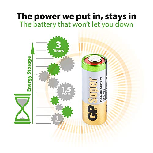 GP Batteries 23A - Pila alcalino de 12 V, (paquete de 5 unidades)