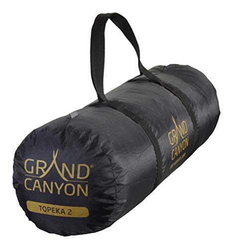 Grand Canyon Topeka 2 - Tienda de cúpula para 2 Personas, Ultraligera, Impermeable, tamaño pequeño, para Trekking, Camping, Exteriores | Blue Grass (Azul)