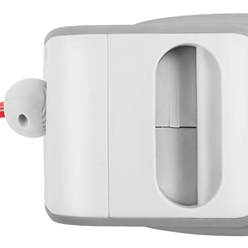 GREENCUT MNA100 - Manguera de aire comprimido de 10m con enrollador automatico, soporte de pared y presion de trabajo 8bars