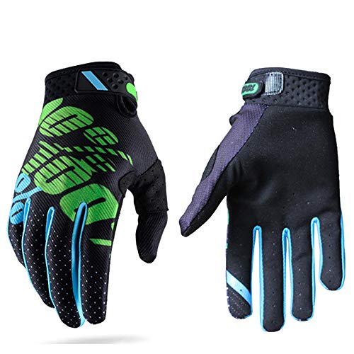 Guantes de carreras de motocross para hombres y mujeres; guantes deportivos con dedos completos en tallas S, M, L, XL y XXL