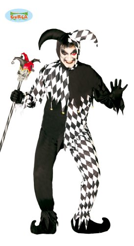 Guirca- The Joker Disfraz de jular Blanco y Negro, Color, Taglia Unica (80688)