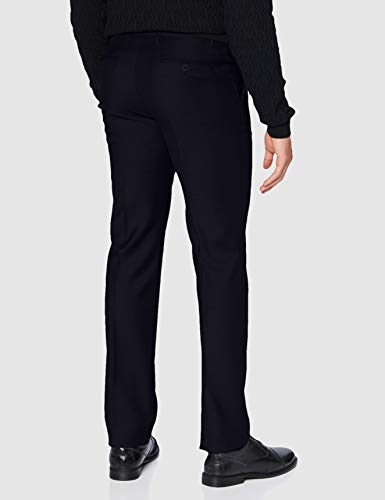 Hackett London Plain Wool Suit TRS C Pantalones, 582MIDNIGHT, 40 para Hombre