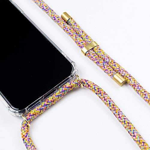 Hanek Funda iPhone X/XS MAX Funda de móvil con cordón para Colgar – Cuerda para Llevar en el Cuello Colgante – Carcasa de TPU de Alta Resistencia – Deja el Bolso en Casa – Hecho a Mano