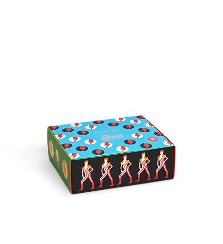 Happy Socks Unisex 3-Pack Bowie Gift Set Socks, Multicolored, 26-40 (3er Pack)