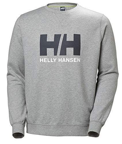 Helly Hansen HH Logo Crew Sudadera, Hombre, (Gris 950), L