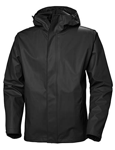 Helly Hansen Moss Outdoor Chaqueta Impermeable, Hombre, Negro, L
